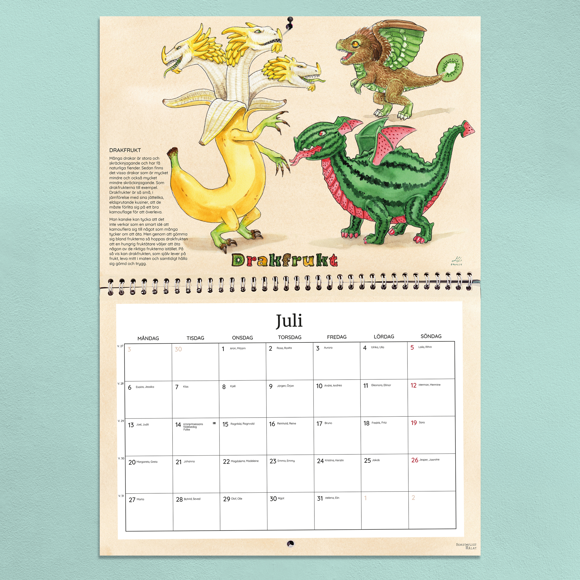 Bokstavligt målats kalender 2026